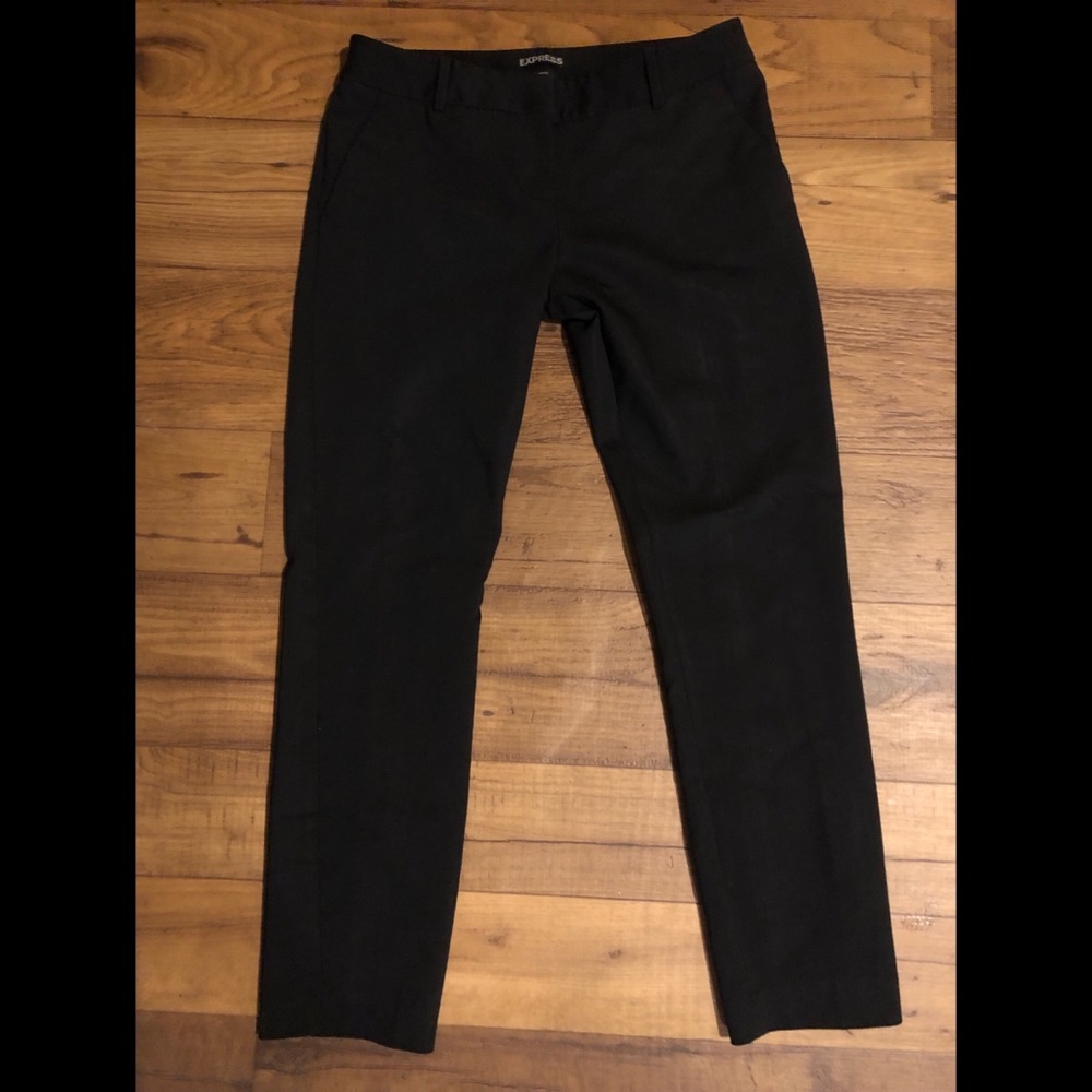 Black Express Columnist crop pants size 4
